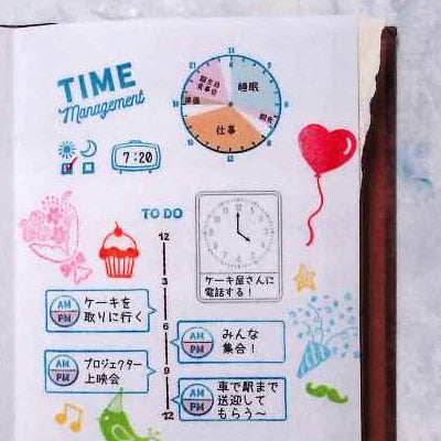 Kodomo No Kao Clear Stamps - Time Management