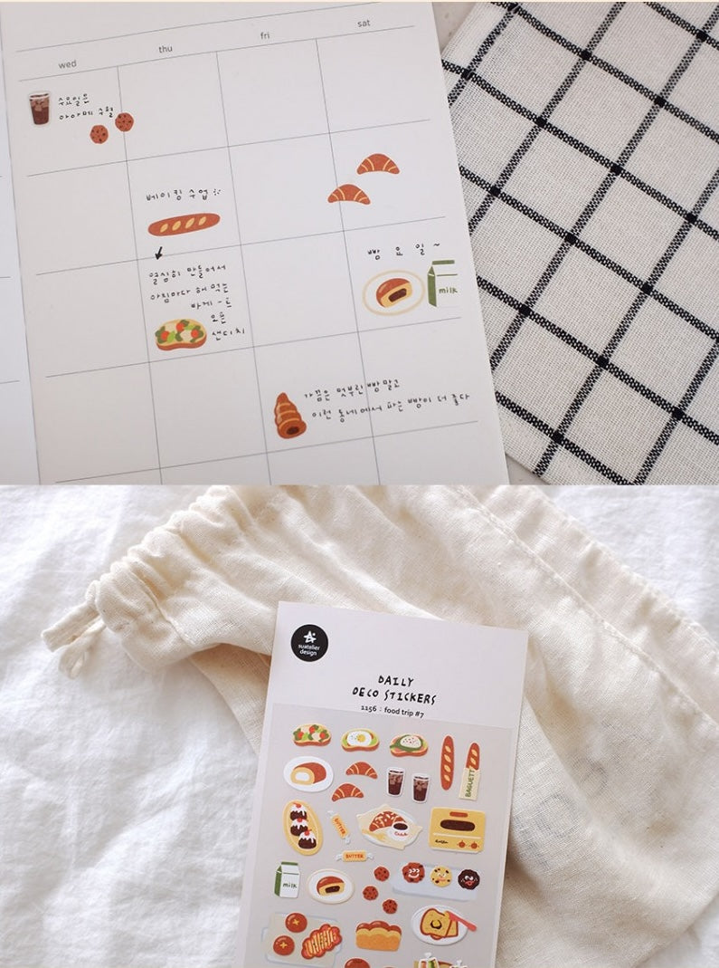 Suatelier Stickers No.1156 - Food Trip No.7
