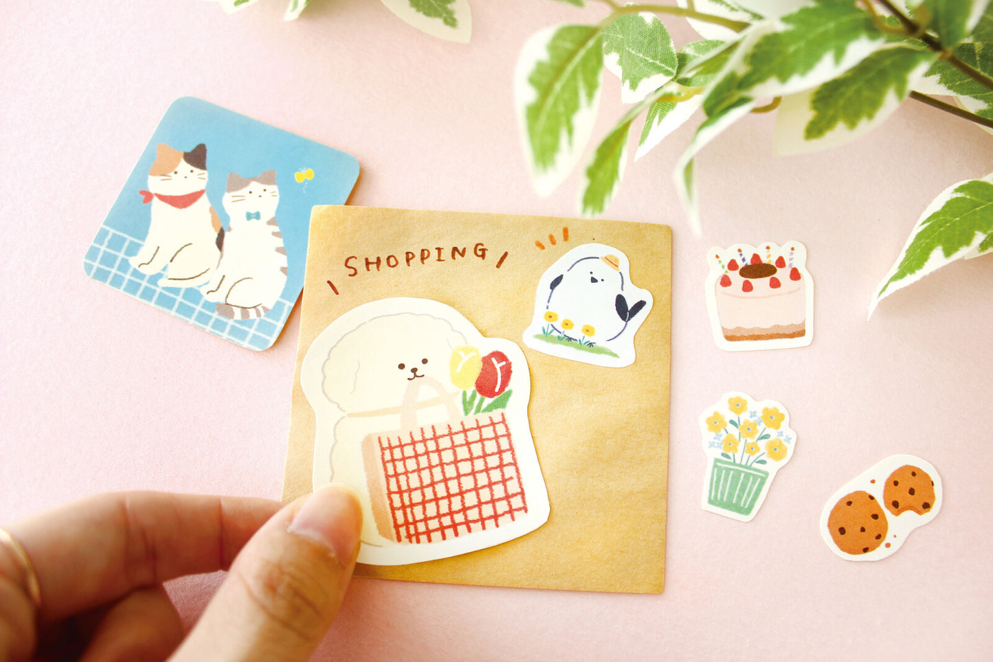 Furukawa Shiko Watashi-biyori Flake Sticker - Fluffy Birds