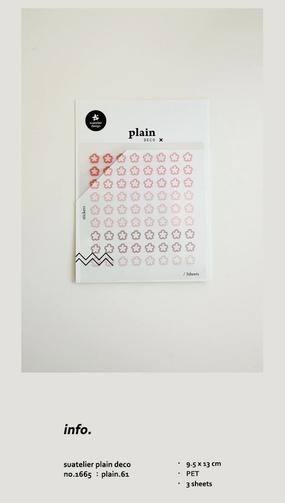 Suatelier Stickers No.1665 - Plain 61