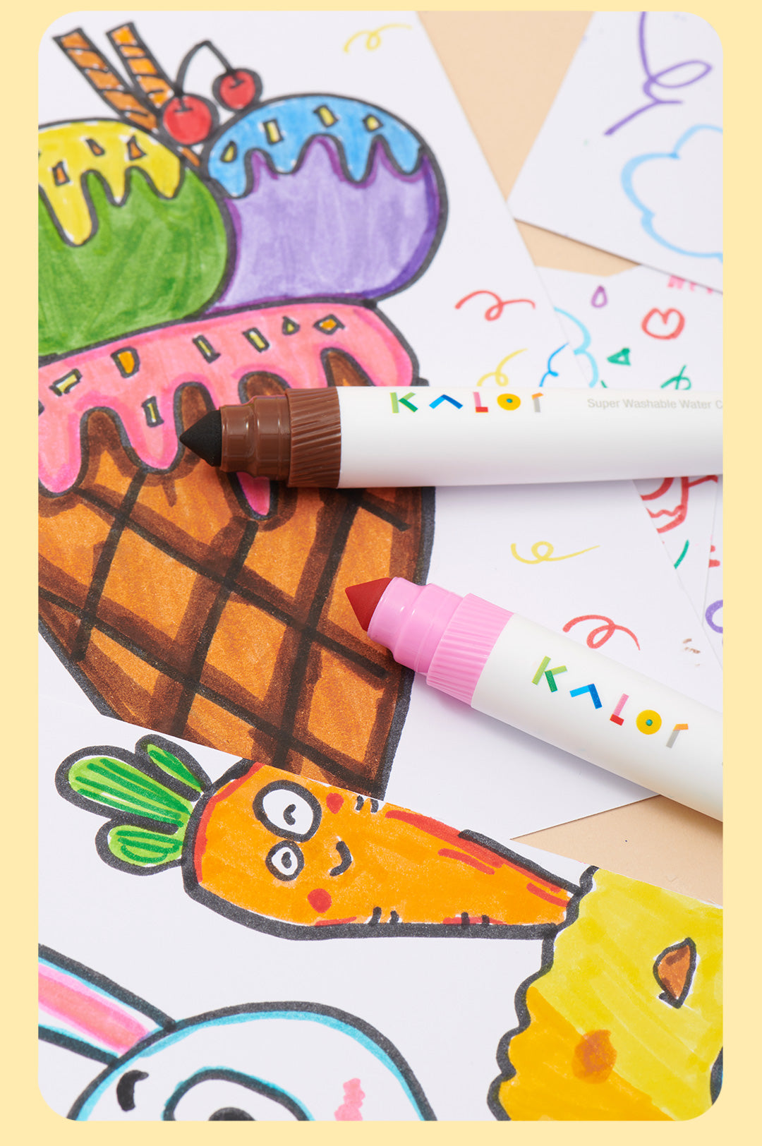 Kalor Washable Watercolor Markers (24 Color Set)