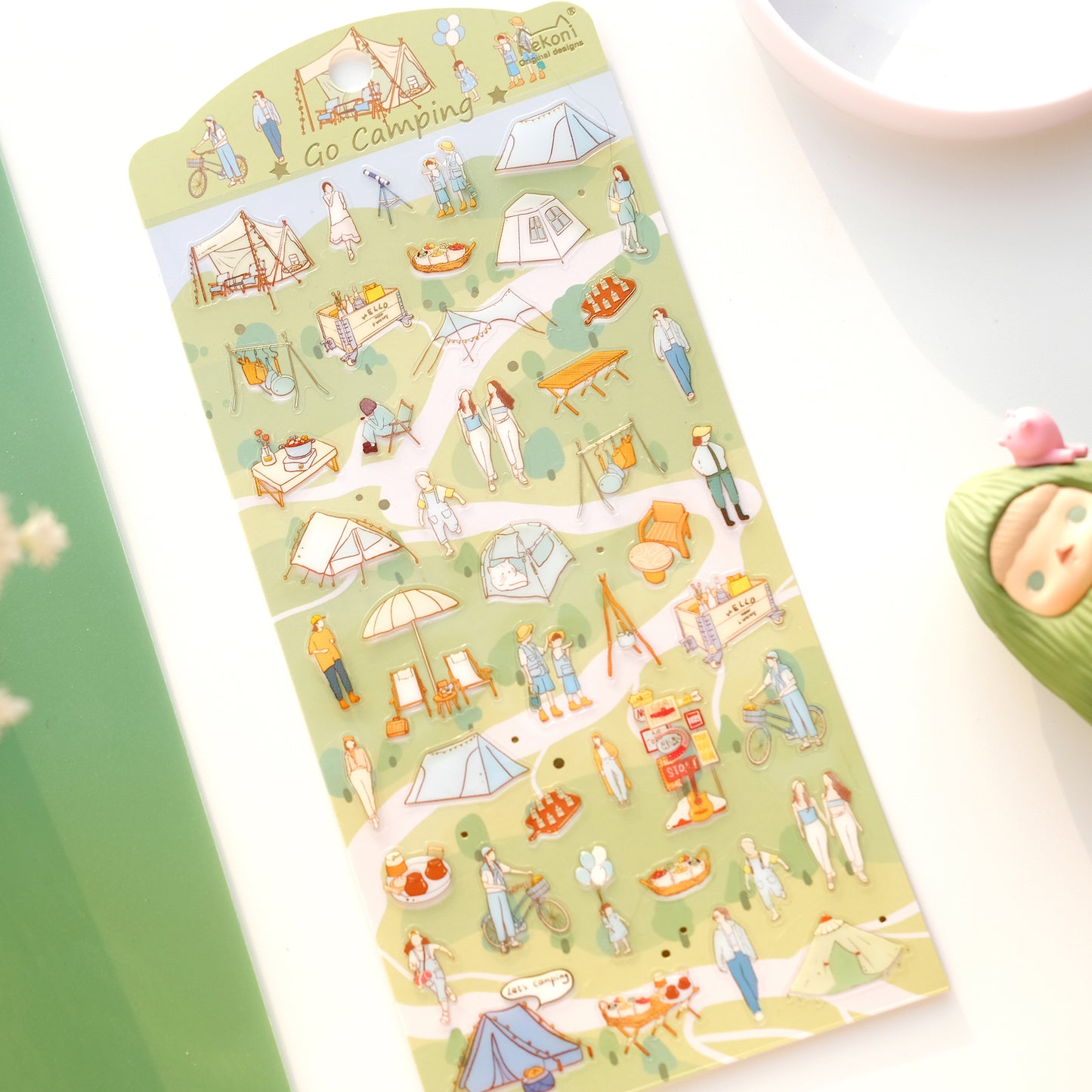 Nekoni Stickers - Outing Series - Camping
