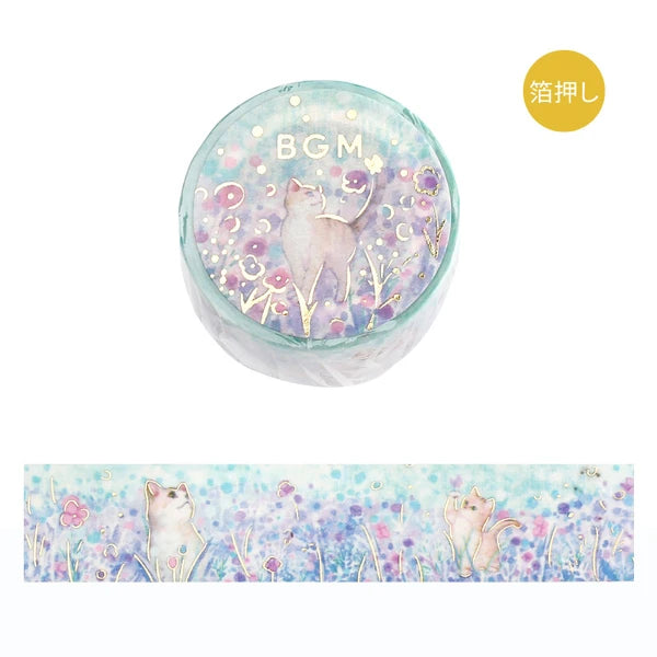 BGM Flowers and Cats Washi Tapes