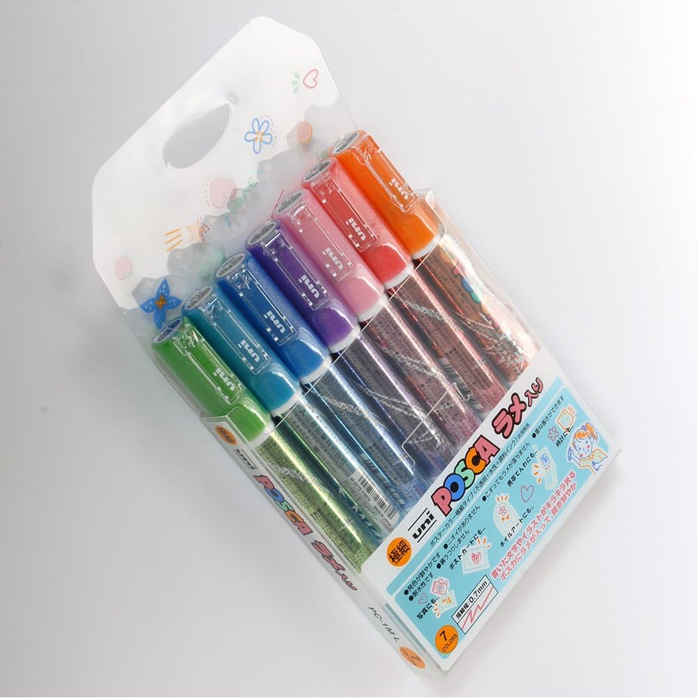 Uni Posca PC-1ML Glitter Markers (Extra Fine Tip)