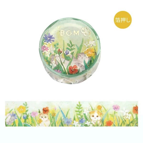 BGM Flowers and Cats Washi Tapes