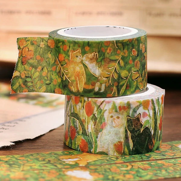 BGM Flowers and Cats Washi Tapes