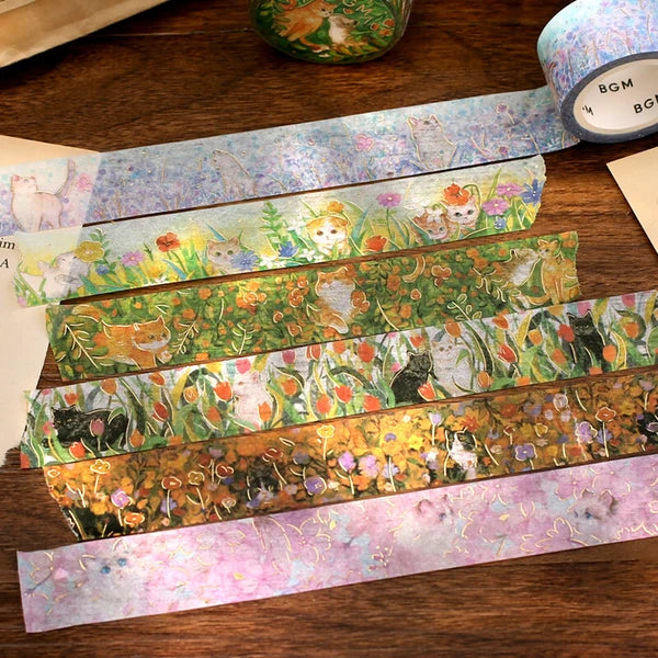 BGM Flowers and Cats Washi Tapes