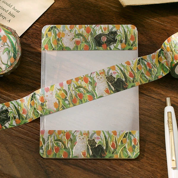 BGM Flowers and Cats Washi Tapes