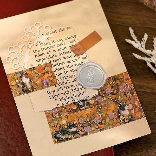 BGM Flowers and Cats Washi Tapes