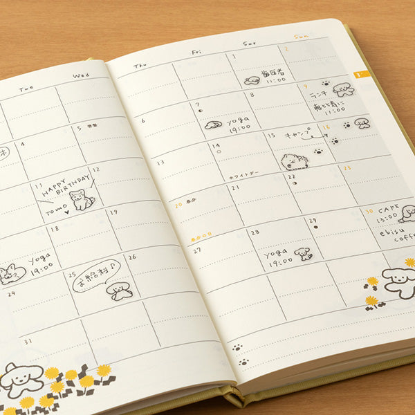 Midori Planner Stickers - Dog