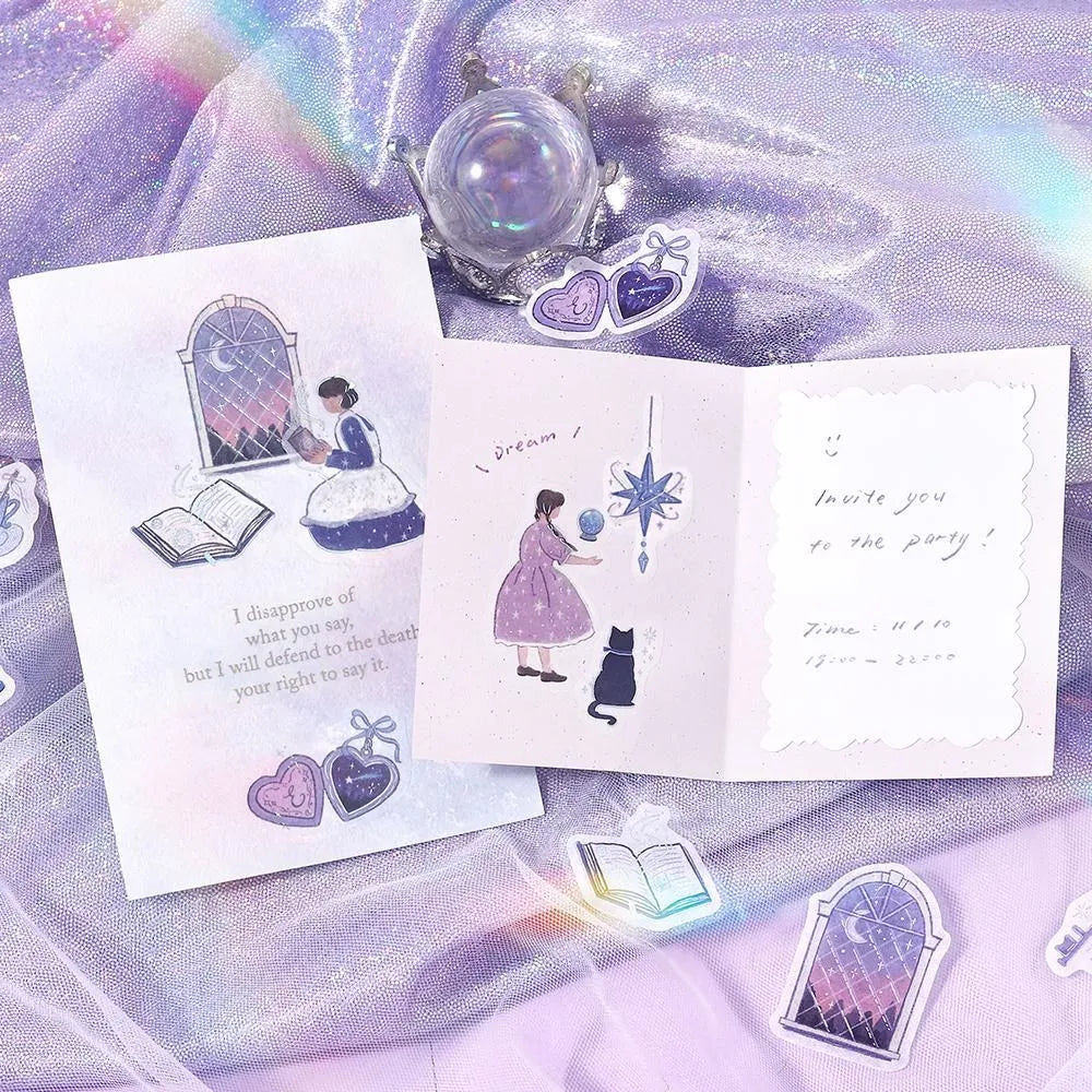 BGM Flake Stickers - Foil Stamped- A Maiden's Moment Series