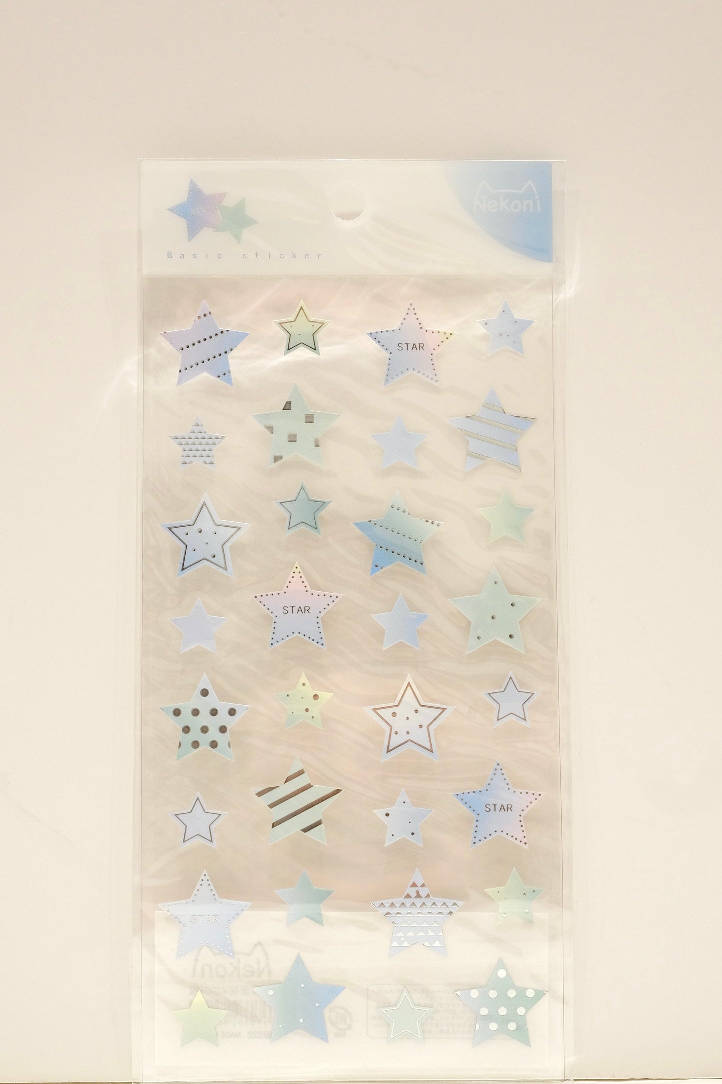 Nekoni Stickers - Basic Series - Stars