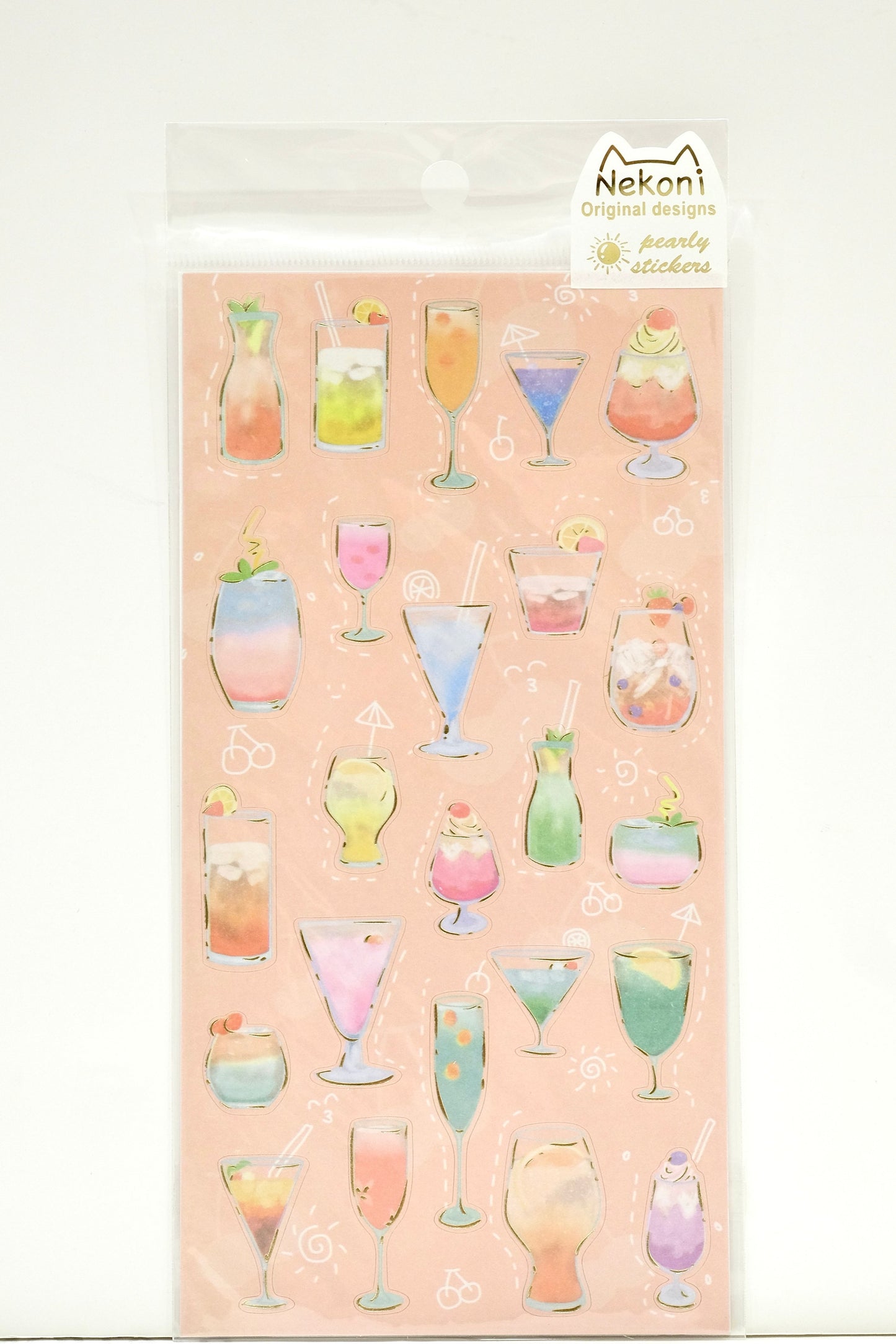 Nekoni Stickers - Pearly Series - Cocktail