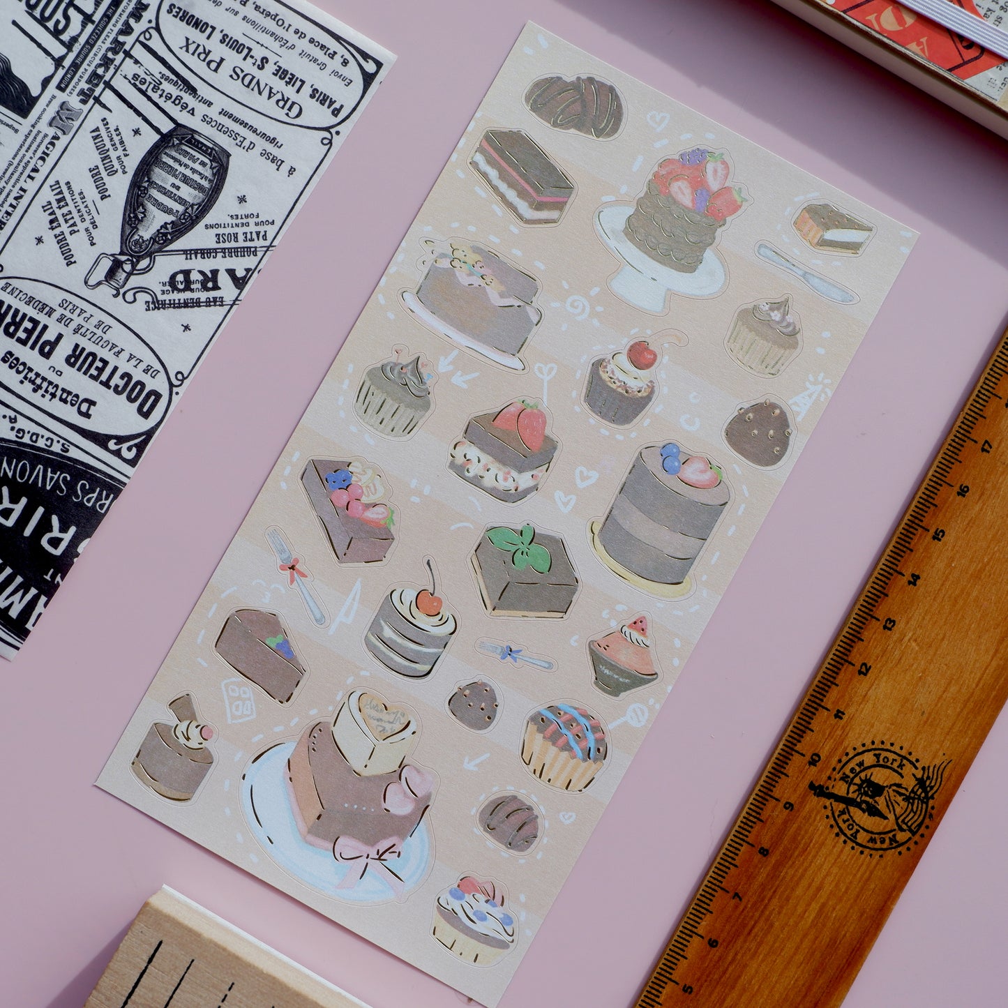 Nekoni Stickers - Pearly Series - Chocolate Desserts