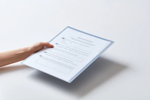 King Jim EMILy Hard Cover A4 Document Holder (3 Pockets)