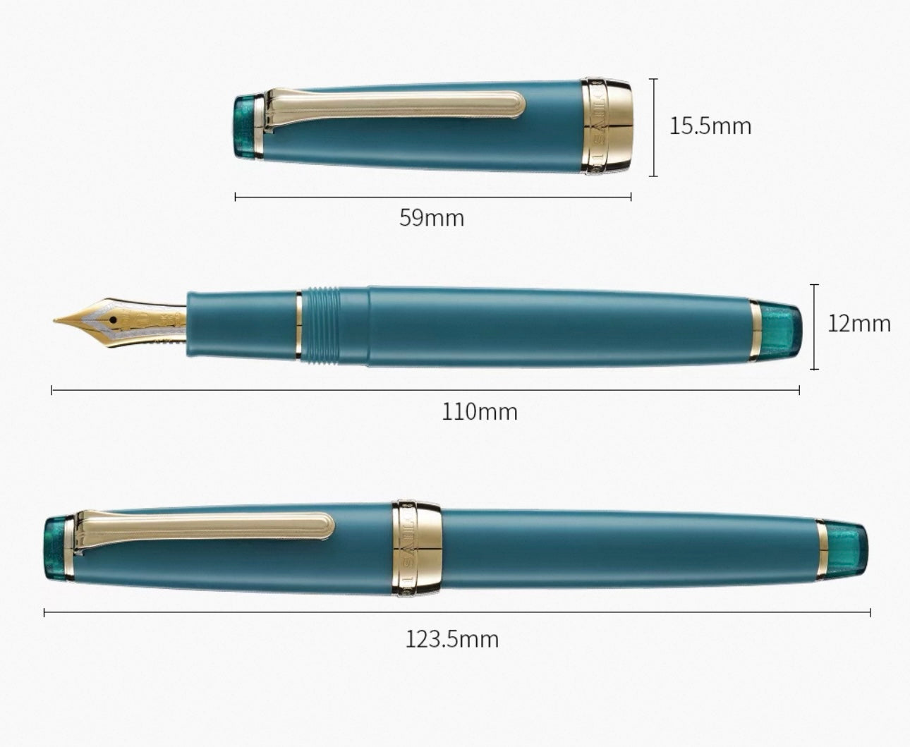 Sailor Shikiori Sound of Rain 21k Gold Nib Fountain Pen (Medium Fine) - Autumn Drizzle