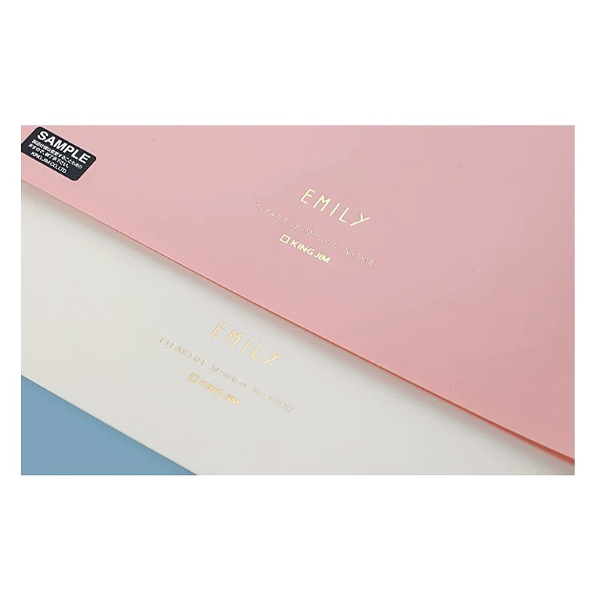 King Jim EMILy Hard Cover A4 Document Holder (3 Pockets)