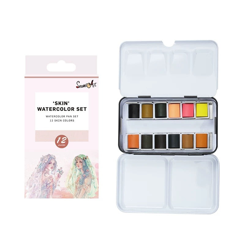 SeamiArt Watercolor Paint Set - Skin