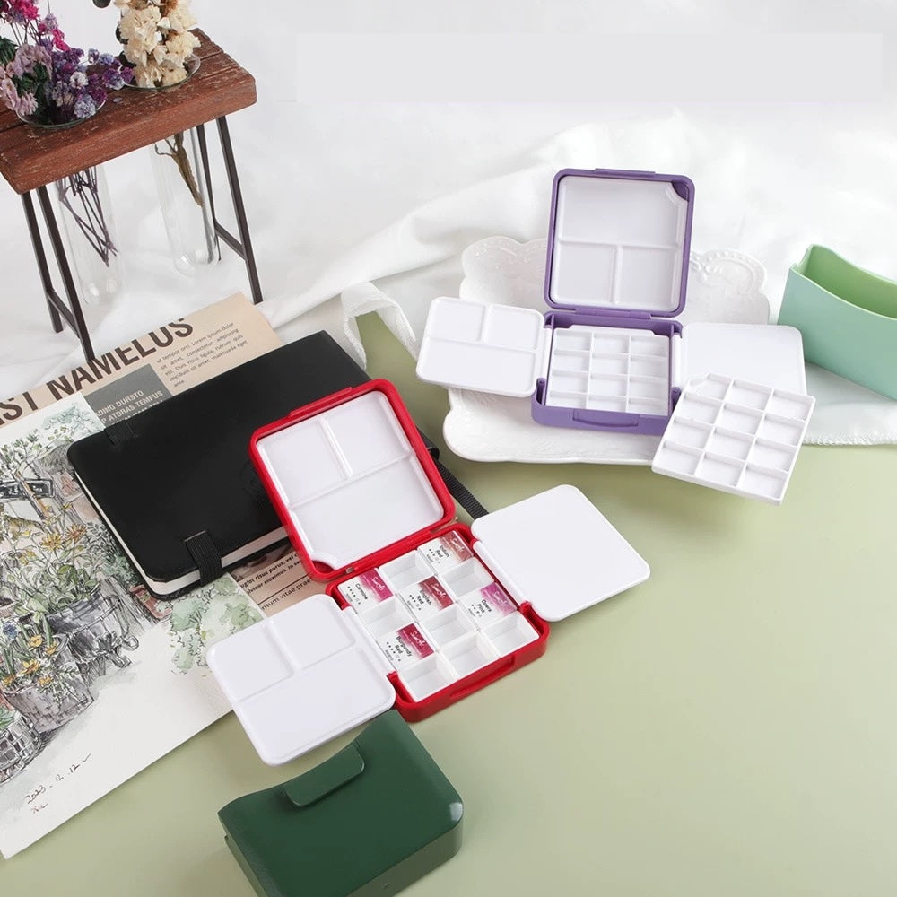 SeamiArt Expandable Mini Watercolor Palette Box