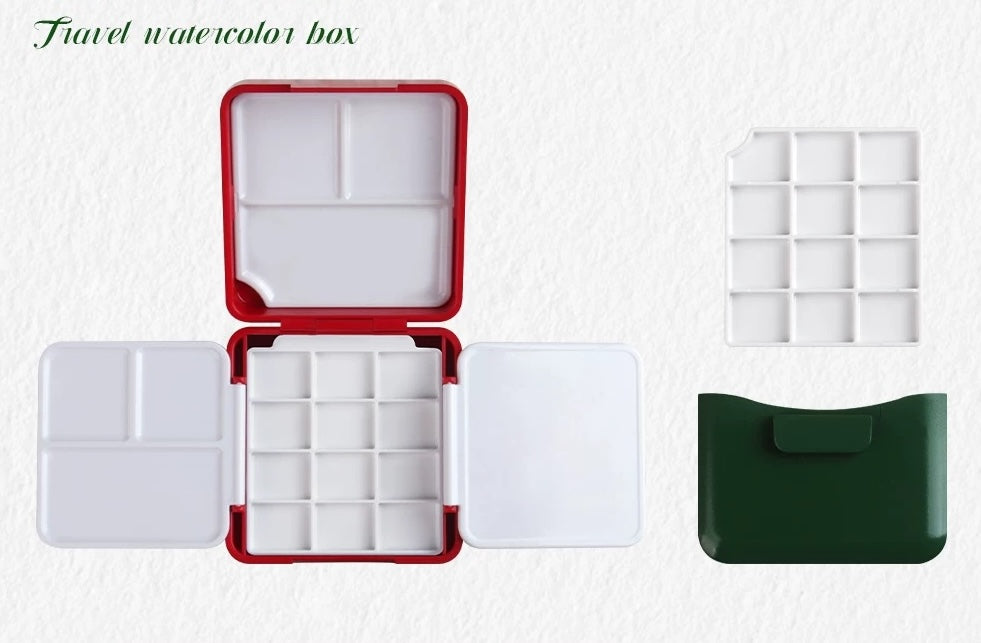 SeamiArt Expandable Mini Watercolor Palette Box