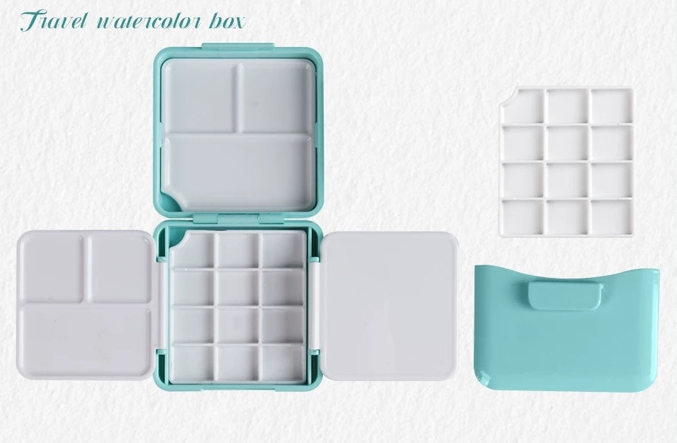 SeamiArt Expandable Mini Watercolor Palette Box