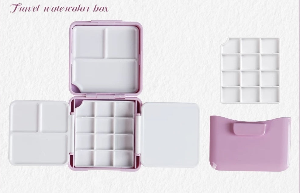 SeamiArt Expandable Mini Watercolor Palette Box