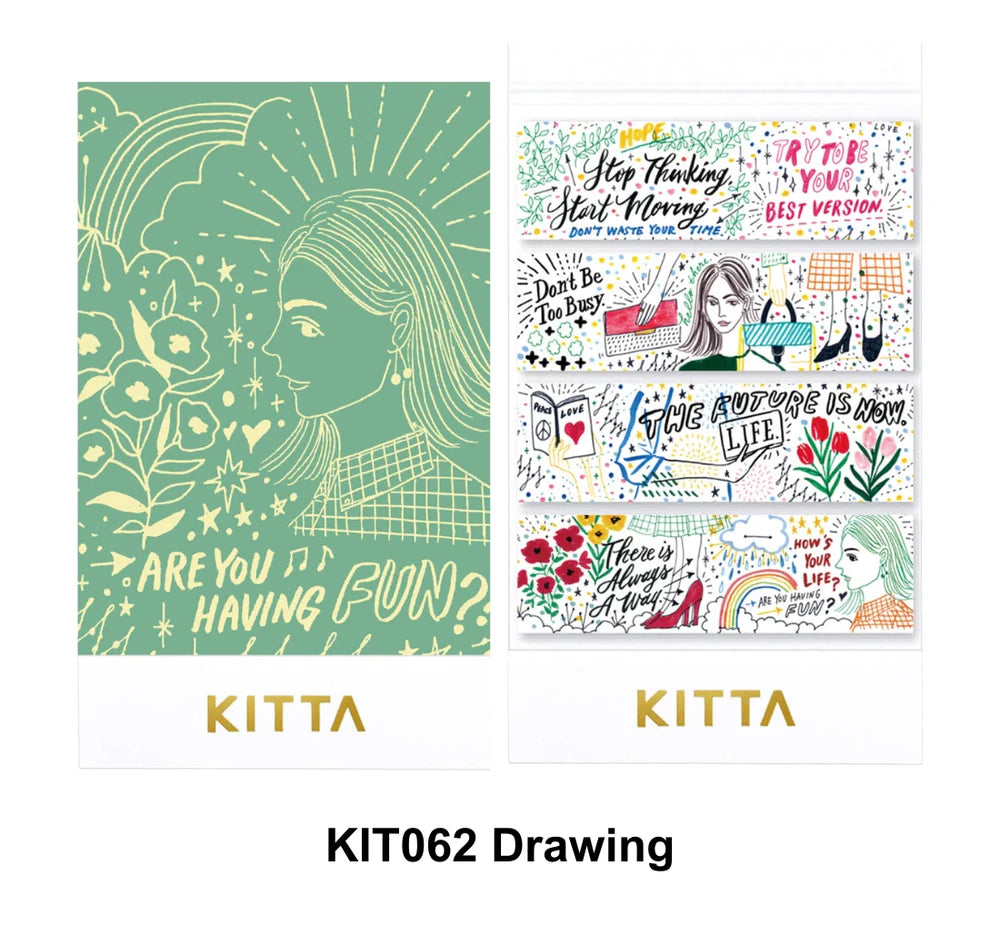 King Jim KITTA Basic Washi Masking Tapes