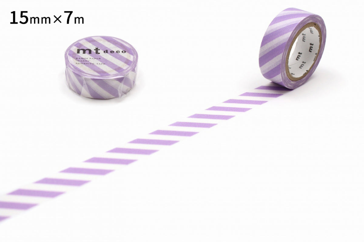 MT Washi Tape - Deco - Lilac Stripe (15mm)