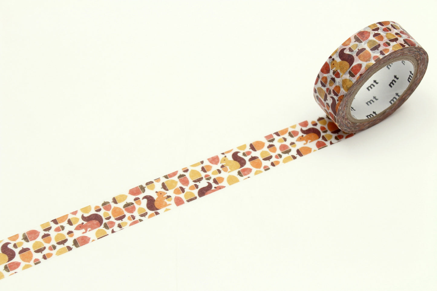 MT Washi Tape - EX - Squirrel and Acorn (15mm)