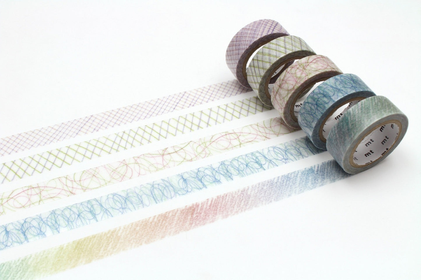 MT Washi Tape - Chigihari - Colored Pencil Set (Set of 5)