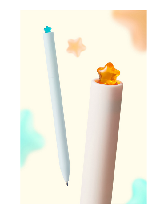Kaco FIRST Series - Star Gel Pen 0.5mm (2 Complimentary Refills)