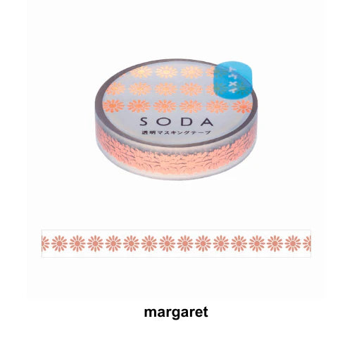 King Jim SODA Transparent Masking Tape 10mm - Margaret