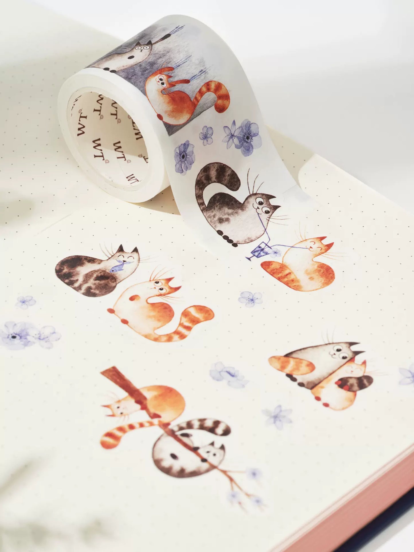 The Washi Tape Shop - Chonky Cat - Washi Tape and Stickers Set (4 Rolls)