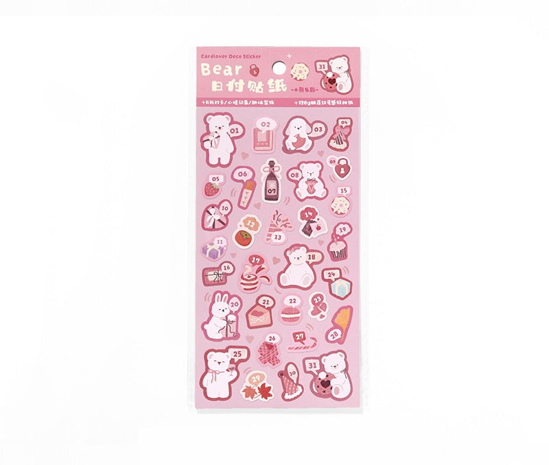 Cardlover - Bear's Polka Date Stickers