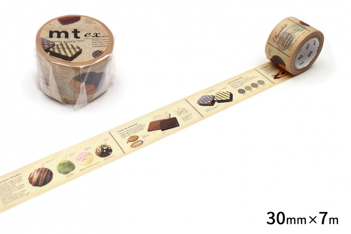 MT Washi Tape - EX - Chocolate Handbook (30mm)