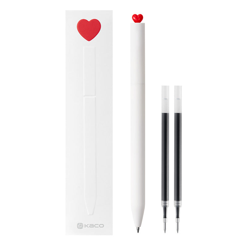 Kaco FIRST Series - Love Gel Pen 0.5mm (2 Complimentary Refills)