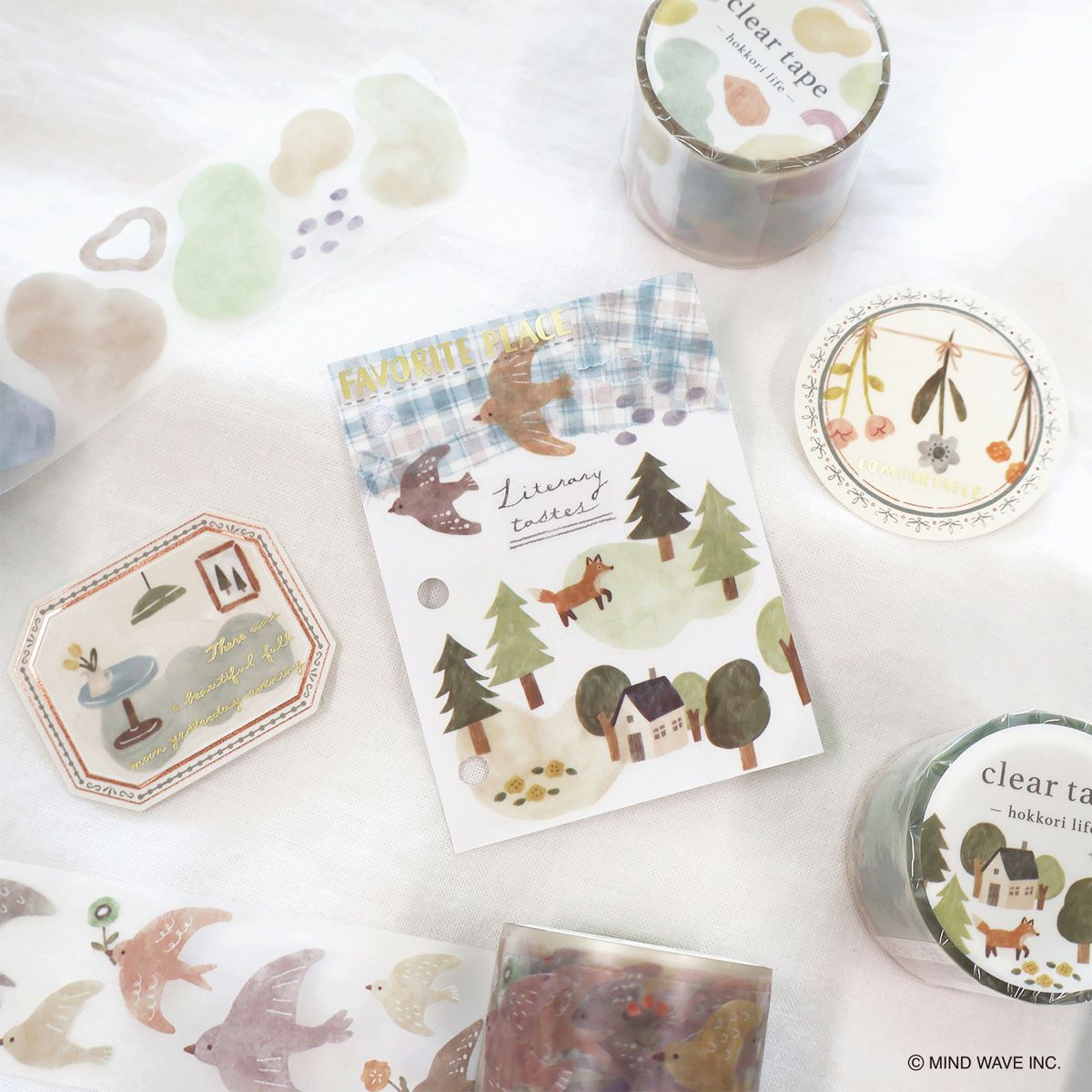 Mind Wave Clear Tape - Hokkori Life - Garland (30mm)