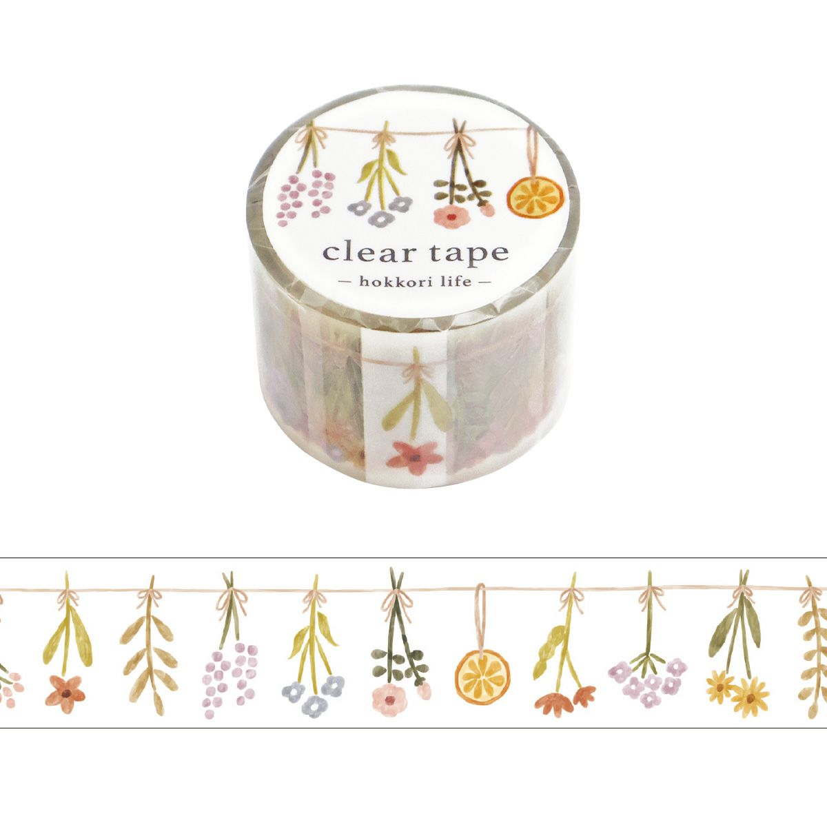 Mind Wave Clear Tape - Hokkori Life - Garland (30mm)