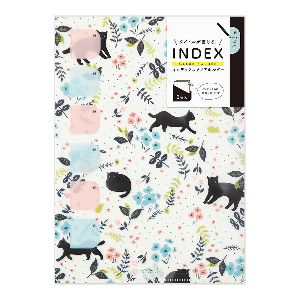 Midori Index Clear Folder Single Pocket A4 (Set of 2)
