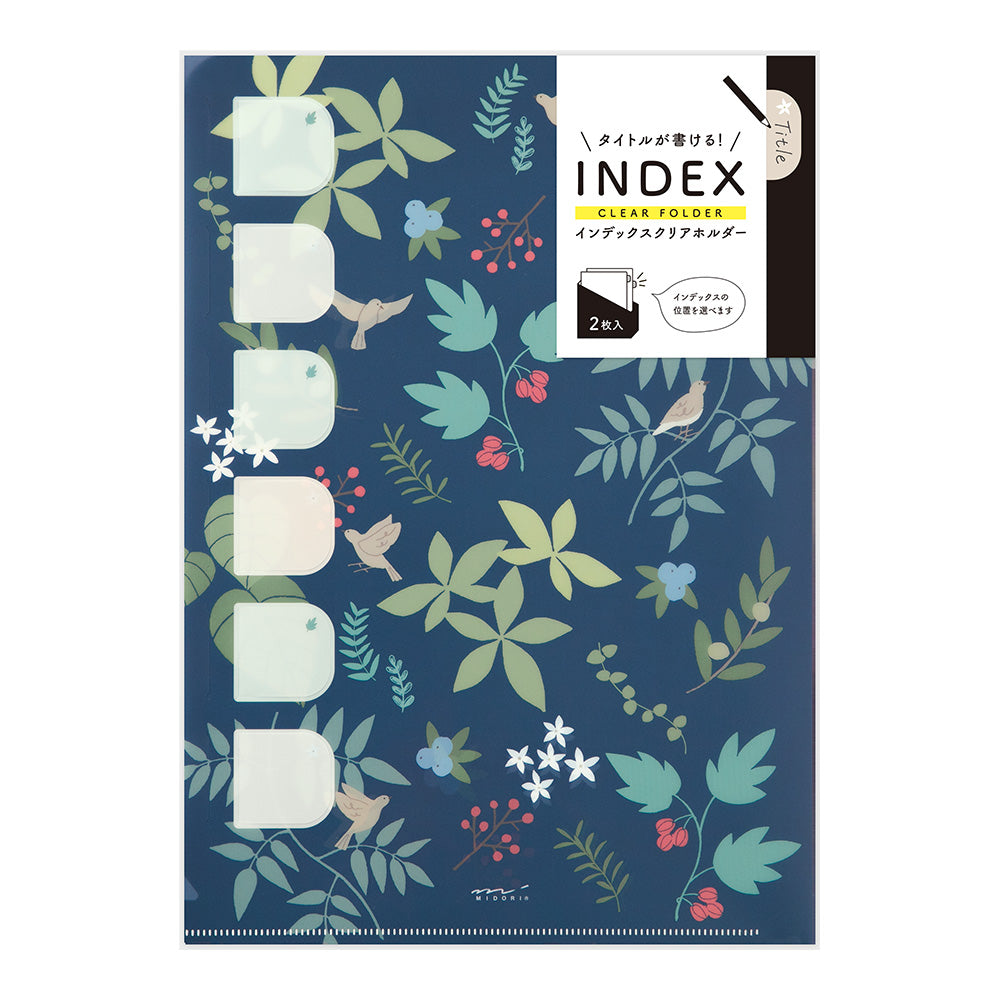 Midori Index Clear Folder Single Pocket A4 (Set of 2)
