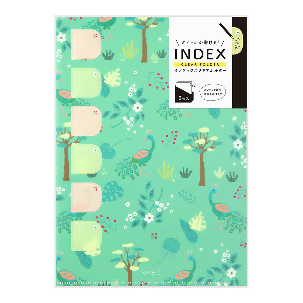 Midori Index Clear Folder Single Pocket A4 (Set of 2)