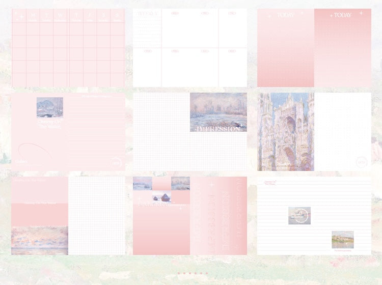 RosyPosy Monet Gallery Series Journal B6