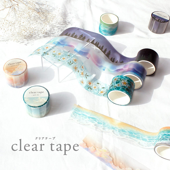 Mind Wave Clear Tape - Floating Flower 30mm