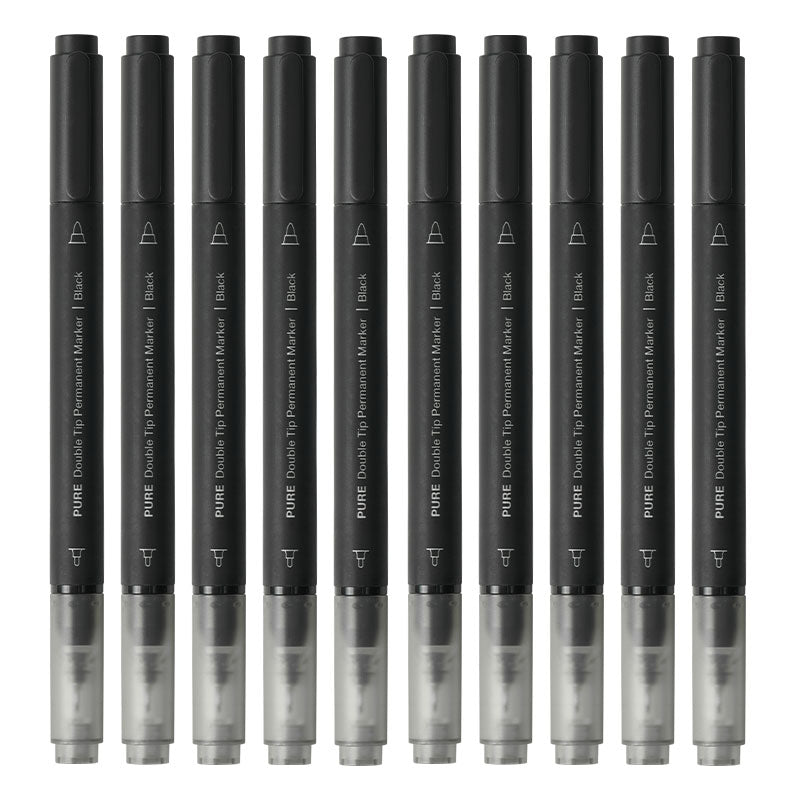 Kaco PURE Series - Dual Tip Permanent Marker and Fine Liner