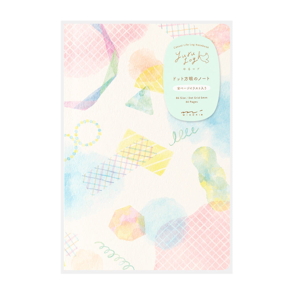 Midori Yuru Log Notebook 5mm Dot Grid B6