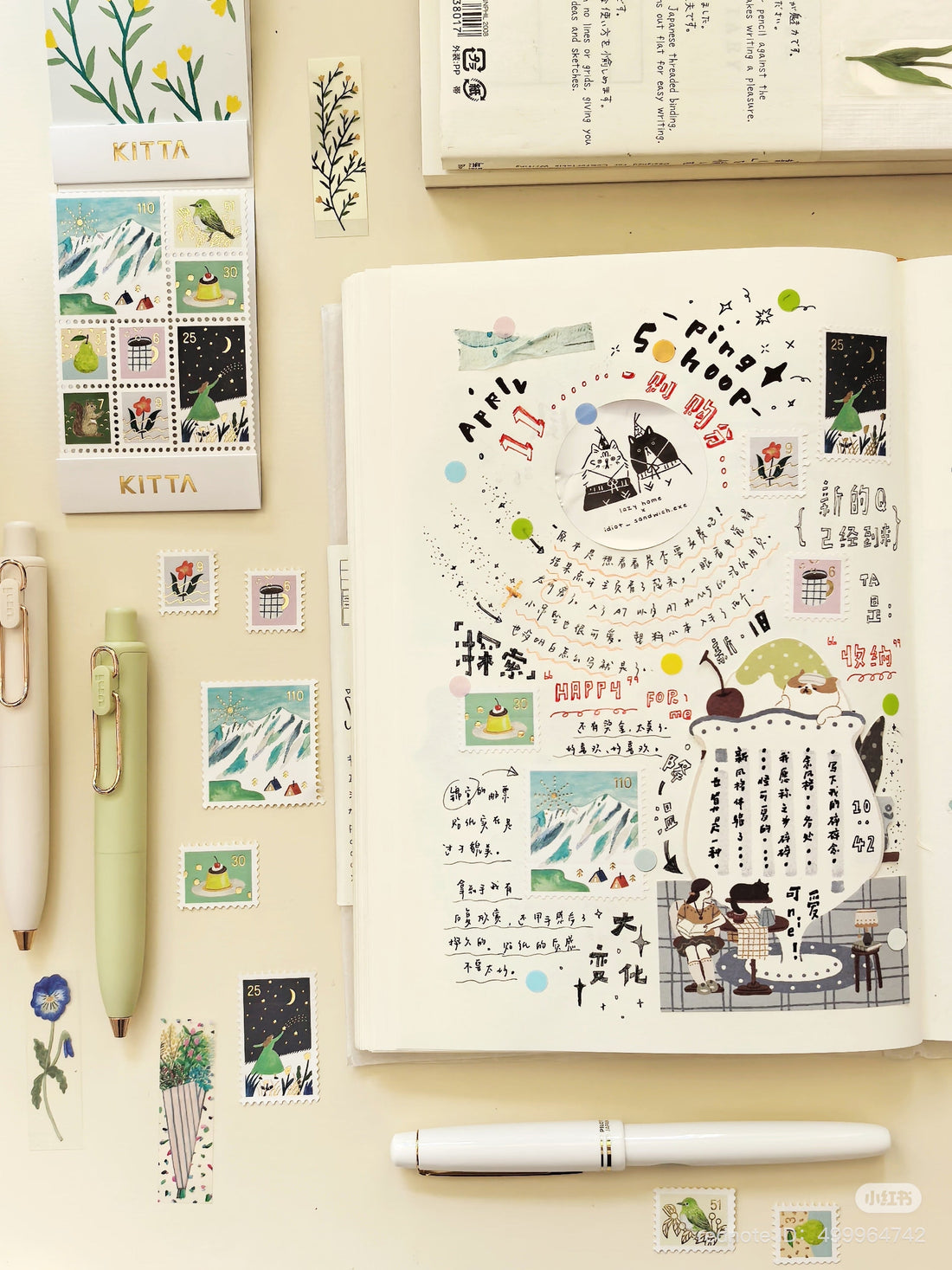 Journaling Ideas: Using King Jim's KITTA Stickers to Decorate