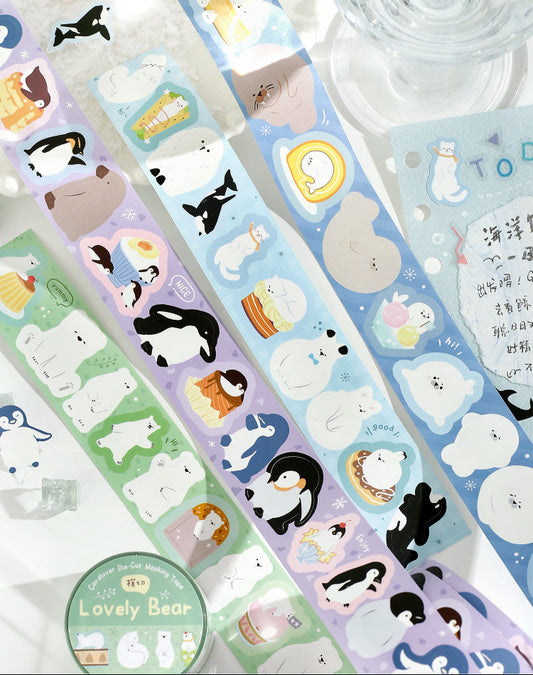 Cardlover - Polar Friends Die-Cut Stickers Roll