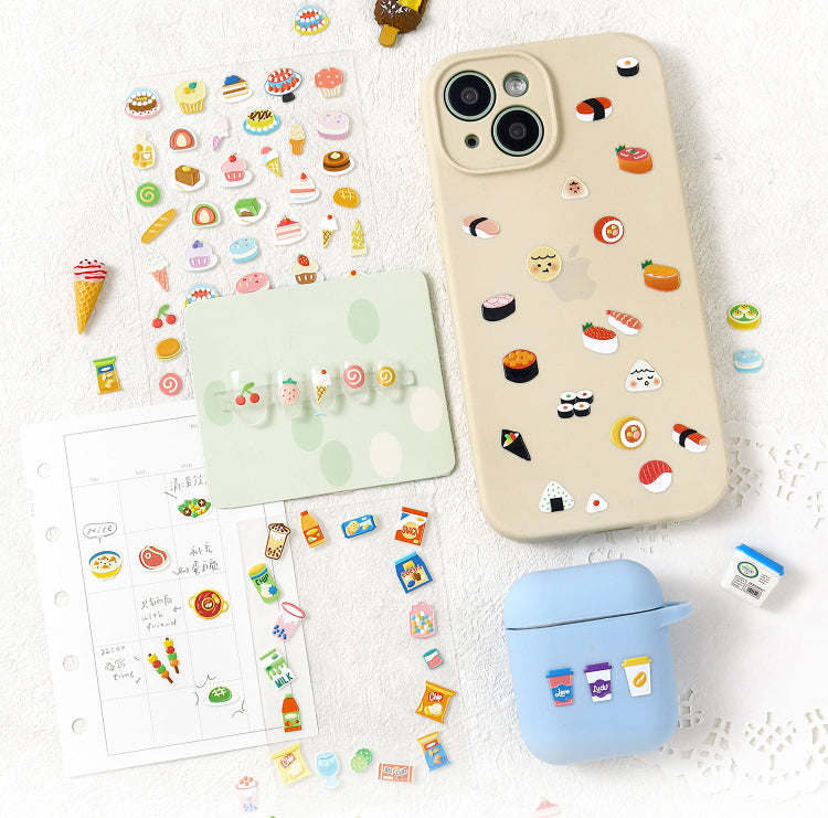Cardlover - Yummy Market Mini 3D Relief Stickers