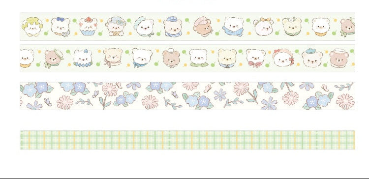 Cardlover - Flower Sweetheart Washi Tape Sets (3 Rolls Per Pack)