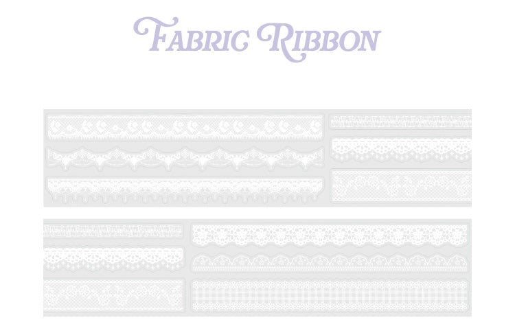 Cardlover - Waltz of Lace PET Glitter Stickers Roll (Die-cut)